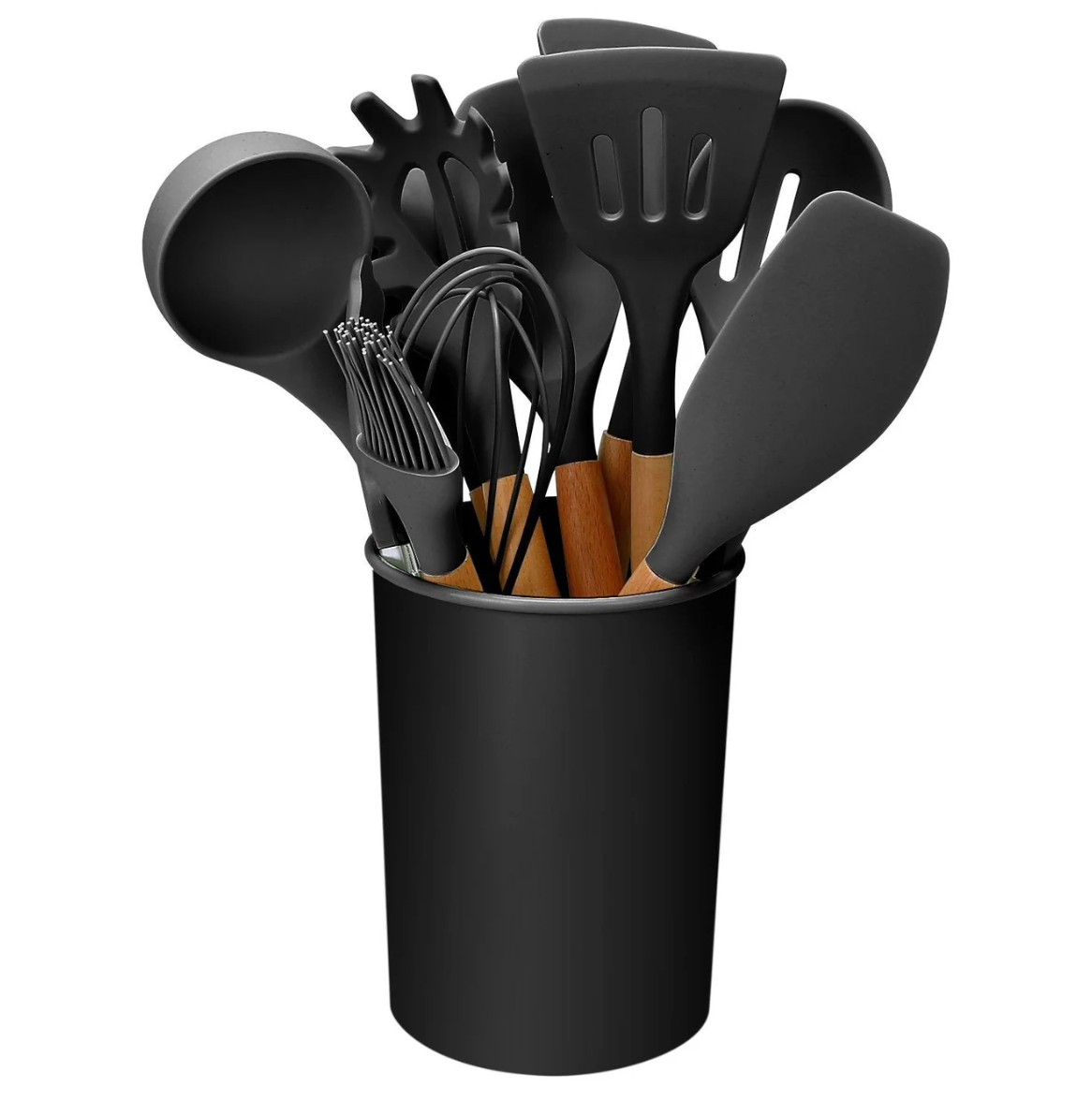 11-Piece Silicone Kitchen Utensils Set – Heat Resistant